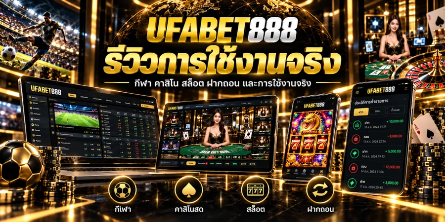 รีวิว UFABET888 จากผู้ใช้งานจริง — ระบบฝากถอน ค่าน้ำ และบริการ