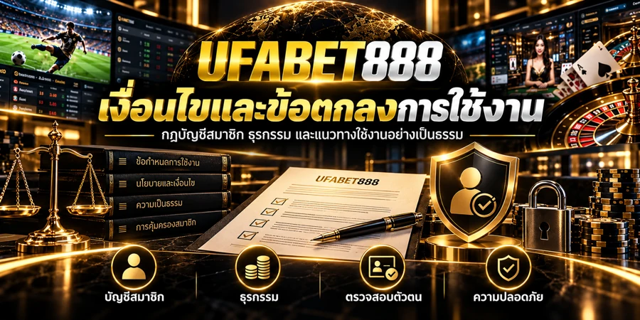 เงื่อนไขและข้อตกลงการใช้งาน UFABET888 — กฎกติกาสมาชิกที่เป็นธรรม
